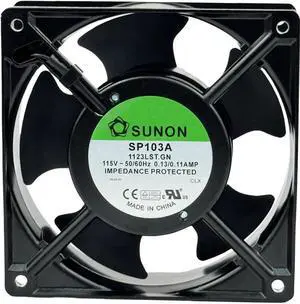 JAENFONG  for SUNON SP103A 1123LST.GN Cooling Fan,115V 50/60Hz 0.13/0.11AMP 12038 120×38mm Dual Ball Bearing Cooling Fan,2300RPM 2-pin Connector