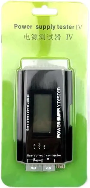 JAENFONG  Digital LCD Computer PC Power Supply Tester Checker 20/24 Pin SATA HDD ATX BTX Meter Power Supply Tester Checker Power Measuring