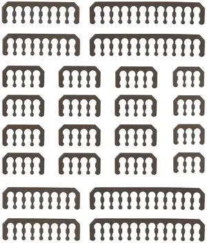 JAENFONG  Cable Comb Kit for Power Cable,Sleeve Management Tools Wire Organizer Comb Includes 4x24 P+4x16P+12x8P+4x6P Computer Case Water Cooling Cable Organizer(Black)