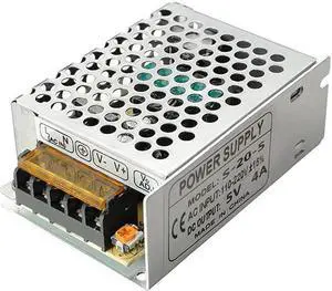 JAENFONG  AC 110-220V To DC 5V 4A 20W Driver Switch Power Supply Transformer For LED Strip Light