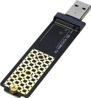 JAENFONG  M.2 to USB Adapter, NVMe to USB 3.1 Reader Card Compatible with Both NVMe (PCI-e) M Key SSD & (B+M Key SATA Based) NGFF SSD