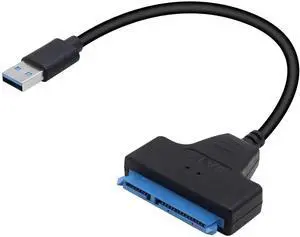 JAENFONG USB 3.0 SATA III Hard Drive Adapter Cable SATA III Hard Drive External Converter Cable for 2.5 Inch SSD & HDD Data Transfer Support UASP