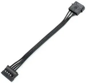 JAENFONG 4 Pin IDE Female Molex to Dual SATA Power Cable IDE to SATA Optical Drive Hard Disk Serial Power Cable 1PCS