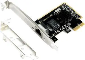JAENFONG  3000Mbps 2.5Gbps RJ-45 PCI-E Network Interface Card with Half Size Bracket for Small Form Factor Computers