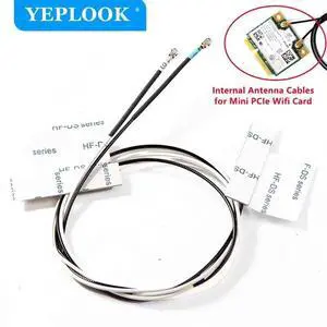 2PCS Internal Antenna for Laptop Mini PCIe WiFi Card AC8265/8260/7260 7260AN/BN/NB 5100/5300/6200/6235/6250/6300AN AR5B22 2230BN 2PCS Internal Antenna for Laptop Mini PCIe WiFi Card AC8265/8260/7260 7260AN/BN/NB 5100/5300/6200/6235/6250/6300AN AR5B22 2230BN