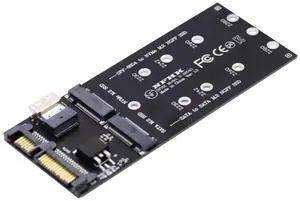 JAENFONG M.2 NVME PCIE SSD to SFF-8654 NGFF SATA SSD to SATA 2 in 1 Combo Adapter for Mainboard (Not Work NVEM SSD to SATA)