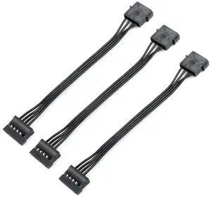 JAENFONG 4 Pin IDE Female Molex to Dual SATA Power Cable IDE to SATA Optical Drive Hard Disk Serial Power Cable 3PCS JAENFONG 4 Pin IDE Female Molex to Dual SATA Power Cable IDE to SATA Optical Drive Hard Disk Serial Power Cable 3PCS