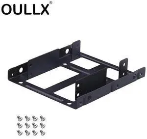 2.5 To 3.5 Inch Hard Disk Bracket Hard Drive Dual Desktop SSD Mounting Bracket Internal Adapter