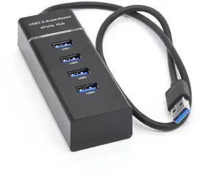 High-Speed USB 3.0 HUB with LED 4-Port Cable Splitter 5Gbps Data Transmission Extender Phone Charging Dock Multiple Adapter