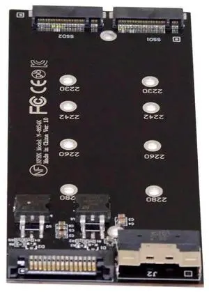 JAENFONG  Dual 2X M.2 NVME AHCI to Slimline SFF-8654 8X PCIE Express 3.0 4.0 Raid Card VROC Raid0 Hyper Adapter