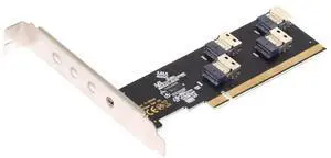 JAENFONG  Four 4X Slimline SFF-8654 X4 NVME to PCI-Express X16 3.0 4.0 Raid Card VROC Raid0 Hyper Adapter