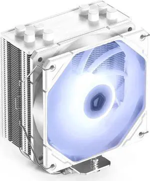 JAENFONG  ID-COOLING SE-224-XTS White CPU Cooler For Desktop 4 Heatpipes CPU Air Cooler White LED Light 120mm PWM Fan CPU Fan for Intel LGA1700/115X/1200; AMD AM4/AM5