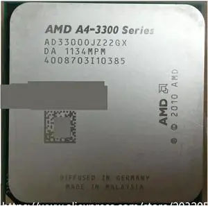 CPU A A4 3300 2.5GHz 1MB 65W CPU Processor FM1 Scrattered Pieces A4-3300 APU Welcome to Order