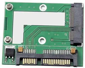 JAENFONG Mini PCI-E MSATA SSD to 2.5" SATA 6.0Gbps Adapter Converter Card SATA3 Mini PCI Express Module Board for Computer PC Desktop