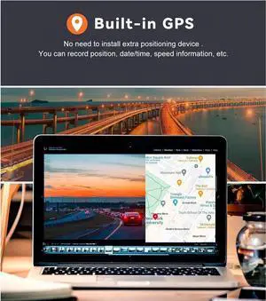 Real 4K 5G WiFi Dual Dash Cam with WiFi GPS,2160P Car Camera with Free App,UHD 4K+1080P Driving recorder,1.5 Inch Car Dash Camera,24/7 Parking Mode,Night Vision,Motion Detection,Gravity sensor,Loop Re