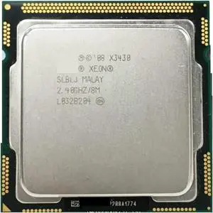 CPU forXeon CPU X3430 CPU 2.4GHz/ LGA 1156 /8MB L3 Cache/quad-CORE/95W Processor Scrattered Piece Processing Unit