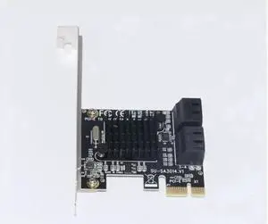 JAENFONG PCIE to SATA Card PCI-E Adapter PCI Express to SATA3.0 Marvell 88SE9215 Expansion Card 4Port SATA III 6G for SSD HDD IPFS Mining