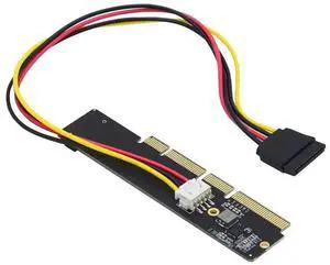 JAENFONG NGFF M.2 M-Key NVME AHCI SSD to PCI-E 3.0 16X 8X 4X Power Adapter Low Profile Height 3cm for 110mm 80mm SSD 1U Server