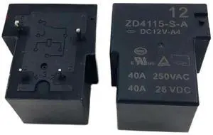 ZD4115-S-A 12VDC-A4-M One Group of Normally Open 4-pin 30A250VAC Relay 1Pcs ZD4115-S-A 12VDC-A4-M One Group of Normally Open 4-pin 30A250VAC Relay 1Pcs