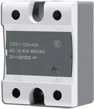 CDG1-1DA Solid State Relay 10A 15A 20A 25A 30A 40A 60A 75A 80A Single Phase DC Control AC No Contact(CDG1-1DA 15A)