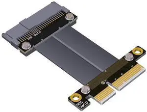 JAENFONG R27SF U.2 NVMe SSD to PCI-E 3.0 x4 SFF-8639 NVMe PCIe Extension Data Cable High Rate Transmission 8G/BPS (30cm)