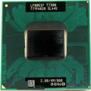 CPU c 2 Duo T7300 2.0GHz 4M 800 Dual Notebook Processors Laptop CPU Socket PGA 478 Pin Processing Unit