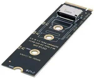 JAENFONG Card 2280 PCI-E4.0 M.2 M-Key to Oculink SFF-8612 SFF-8611 Vertical Host Adapter for NVME U.2 SSD Egpu
