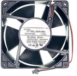 JAENFONG New Cooling Fan for 4715SL-05W-B60 DC24V 1.2A 28.8W 12038 4700RPM,2-Wire Inverter Cooling Fan Size:120 * 120 * 38mm.