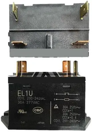 1/2/5PCS Air Conditioning Module EL1U 200-240VAC 30A 277VAC High Power Relay(1PCS)