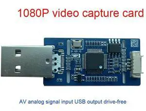 JAENFONG CVBS to USB Capture Analog AV-to-USB Camera Module - UVC Free Drive Compatible with Windows/Linux/Android/MAC