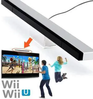 JAENFONG Sensor Bar USB Replacement Infrared TV Ray Wired Remote Sensor Bar for Wii/Wii U