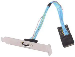 JAENFONG 2280 NGFF PCI-E4.0 M.2 M-Key to Oculink SFF-8612 SFF-8611 Host Cable 30cm with Bracket for NVME U.2 SSD Egpu