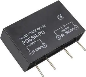 Input 3-32VDC Output 5-200VDC or Output 5-380VAC PCB Installation SSR Ultra-Thin 5A PCB Solid State Relay (Size : PQSSR-P)