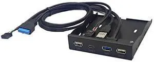 JAENFONG USB3.2 GEN1 TYPE-C Floppy Drive Panel 3.5-Inch HUB 19PIN To C Port Reversible Plug-In 5Gbps Durable Easy Install JAENFONG USB3.2 GEN1 TYPE-C Floppy Drive Panel 3.5-Inch HUB 19PIN To C Port Reversible Plug-In 5Gbps Durable Easy Install