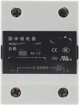 HHG1-1/032F-38 Single-Phase Solid State Relay 40A260A DC24V Control AC 220V(Size:HHG1-1/032F-38 25Z 2 DCcontrolAC)