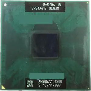 CPU Original T4300 P CPU T4300 (1M Cache, 2.1GHz, 800MHz FSB) Laptop Processor Processing Unit