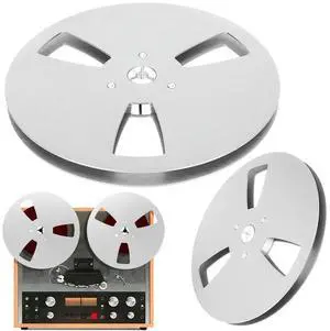 JAENFONG 1/4 7 Inch Recording Takeup Reel 3 Holes Replacement Opening Machine Part for TEAC Universal for Reel To Reel Tape