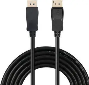 JAENFONG  Gold Plated DisplayPort to DisplayPort Male to Male Cable - DP 4K2K 60Hz Resolution Ready (DP to DP Cable) Black - 3.3 Fee