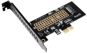 JAENFONGSK1 conversion card M.2 SSD NVME hard disk M.2 to PCI-E4.0X1X4X16 Expansion card supports the M.2 NVME PCI-e 4.0,3.0,2.0, 1.0, and supports the 2230/2242/2260/2280 SSD of the M.2 NVME protocol