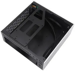 JAENFONG A01 Aluminum Mini-ITX HTPC Desktop Computer Chassis Black Tempered Glass HTPC Mini ITX DIY PC Cases