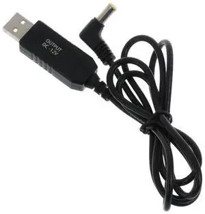 JAENFONG USB 5V to DC 12V Power Cable USB Voltage Step Up Converter Cable USB to DC 5.0x 3.0mm Plug DC Connector Power Supply Cable