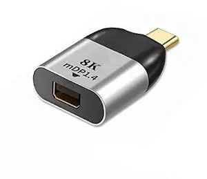 JAENFONG  USB C to Mini DisplayPort Adapter 4K 60hz for Tablet Phone Laptop Mini DP Display Port to USB Type C Cable