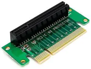 JAENFONG PCI- Express 8X Riser Card 90-Degree Left-Angle Adapter Card 1U Height Computer Server PCIe Socket Adapter