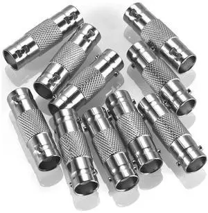 JAENFONG 30 Pack BNC Female to BNC Female CCTV Security Camera Adapter Coupler Straight Extender Connector