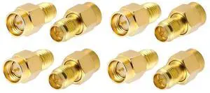 JAENFONG (8Pack SMA Adapter SMA Male to RP SMA Female Jack Connector for RF Coax Cable Wi-Fi Antenna/Signal Booster/Repeaters/Radio/Extension Cable/FPV Drone