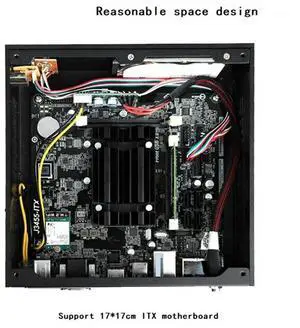 JAENFONG Mini ITX Computer Case Chassis Aluminum HTPC Mini ITX DIY PC Cases A01 Chassis HTPC Horizontal Computer