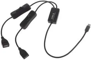 JAENFONG USB 3.1 Type-C OTG HUB Cable 2 in 1 USB C 3.1 Male to Female Plug Cable Hub Type-C to Double USB 2.0 converter cable JAENFONG USB 3.1 Type-C OTG HUB Cable 2 in 1 USB C 3.1 Male to Female Plug Cable Hub Type-C to Double USB 2.0 converter cable