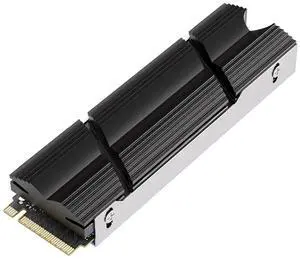 JAENFONG M.2 SSD Heatsink, M.2 2280 SSD Cooler Aluminium M.2 Heatsink Cooler Double-Sided Heat Sink with Silicone Thermal Pads for PC / PS5 M.2 PCIE NVMe SSD (Black)