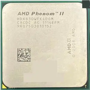 A ph II X4 830 2.8 GHz Quad-Core CPU Processor HDX830WFK4DGM Socket AM3