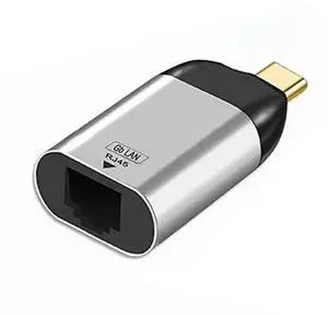 JAENFONG  USB C to Ethernet Adapter USB Type C Gigabit Ethernet LAN Network Adapter for Laptop